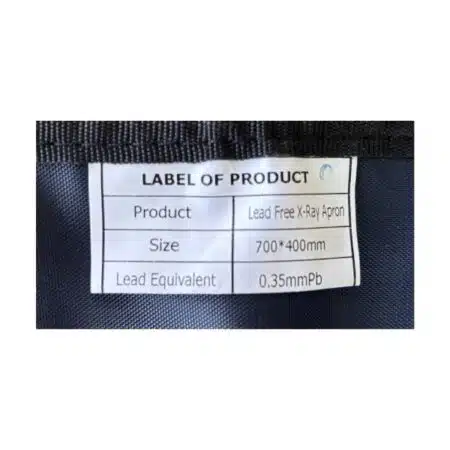 Delantal libre plomo con collar - Infantil. 0.35mm - Imagen 2